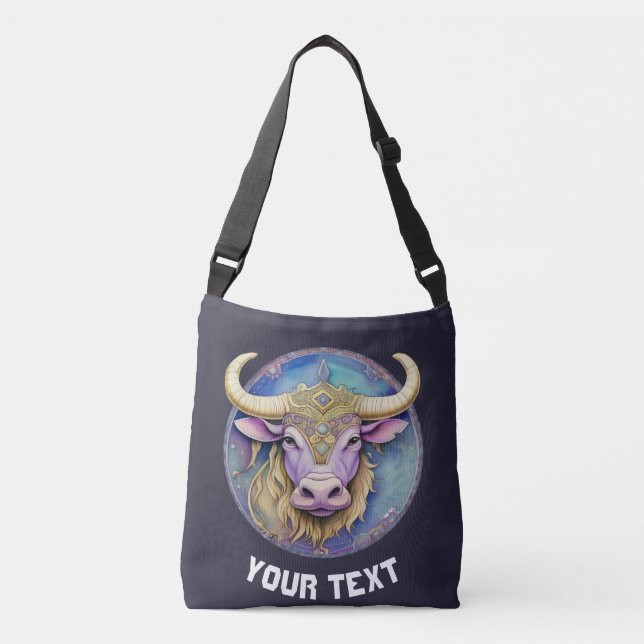 Bolso Cruzado Taurus Zodiac personalizado (Anverso)