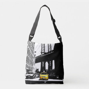 Bolso Cruzado Taxi Amarillo Nyc New York City Brooklyn Color neg