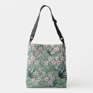 Bolso Cruzado Taza Walter Crane - Golondrinas y flores de almend