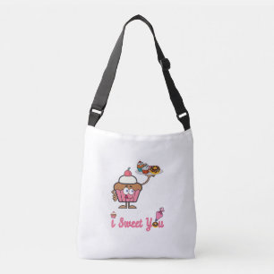 Bolso Cruzado Te dulce con un pastel