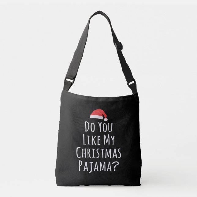 Bolso Cruzado Te gustan mis Navidades Pajama (Anverso)