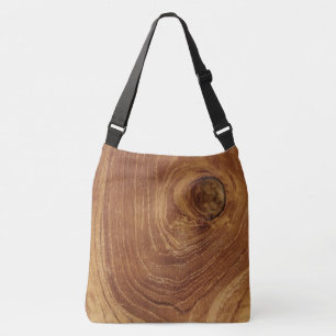 Bolso Cruzado Teak Rustic Wood Grain Brown Nature Pattern Photo