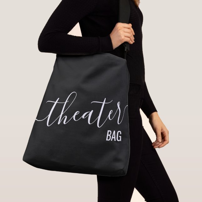 Bolso Cruzado Teatro Bag Personalizado Tote negro grande para cl (Detalle)