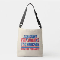 Técnico auxiliar de fuegos artificiales gracioso 4