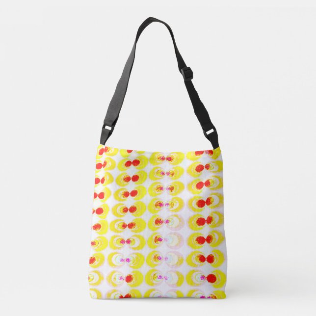 Bolso Cruzado Tejido de arte pop (Reverso)