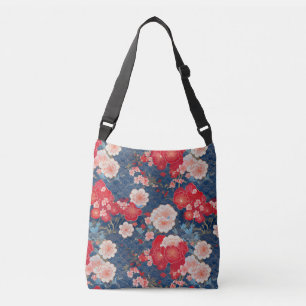 Bolso Cruzado Tela de Kimono inspirada en tela japonesa