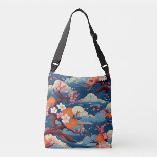 Bolso Cruzado Tela de Kimono inspirada en tela japonesa