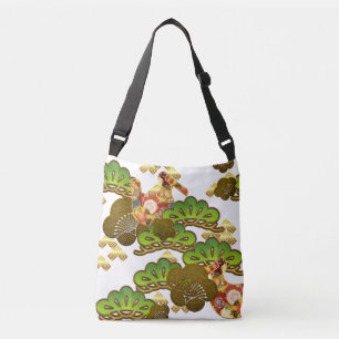 Bolso Cruzado Tela de Kimono inspirada en tela japonesa