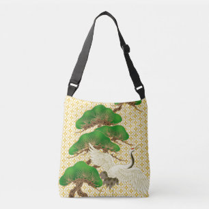 Bolso Cruzado Tela de Kimono inspirada en tela japonesa