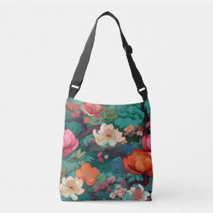 Bolso Cruzado Tela de Kimono inspirada en tela japonesa