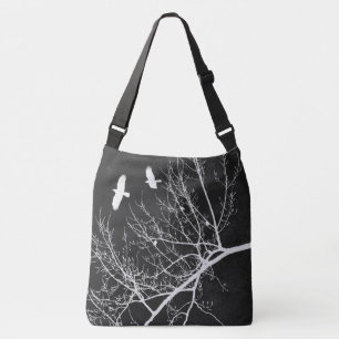 Bolso Cruzado Tema gótico de la silueta de los cuervos y de los