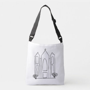 Bolso Cruzado Templo LDS Salt Lake City simple mormón moderno