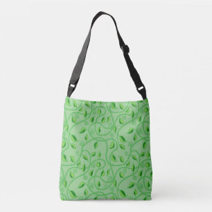 Bolso Cruzado Tendris de hojas de vid verdes