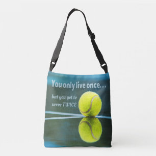 Bolso Cruzado Tenis en vivo dos veces, Tennis Ball, Court