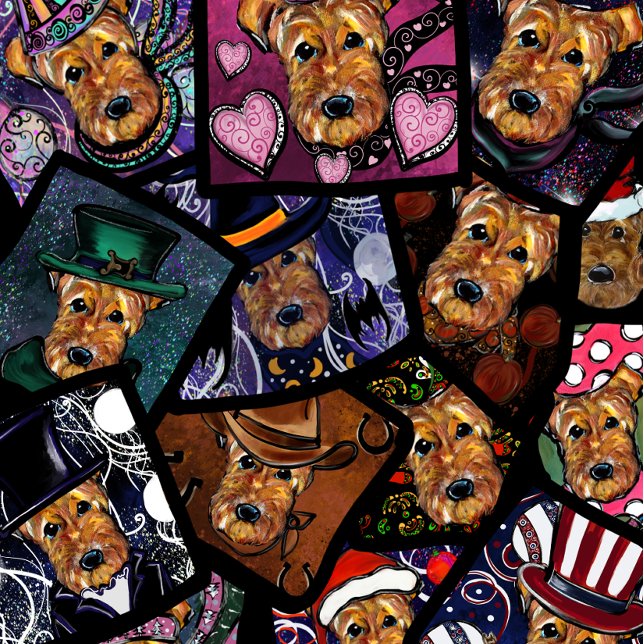 BOLSO CRUZADO TERRIER AIREDALE (Subido por el creador)