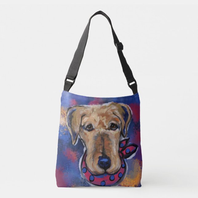 Bolso Cruzado Terrier de Airedale  (Anverso)
