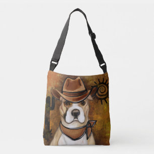 BOLSO CRUZADO TERRIER STAFFORDSHIRE AMERICANO       