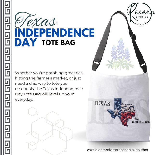 Bolso Cruzado Texas Independence Day Tote Bag (Subido por el creador)