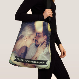 Bolso Cruzado texto del cartel de la foto del personalizado
