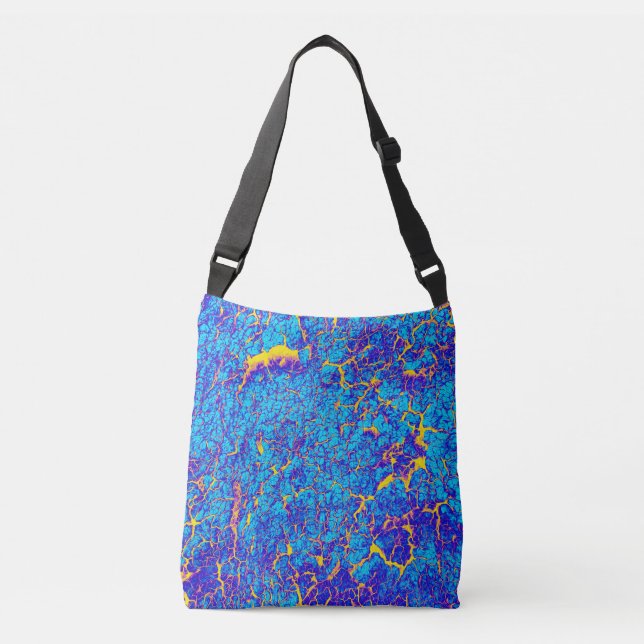 Bolso Cruzado Textura abstracta única (Anverso)