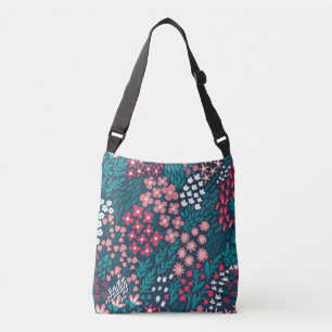 Bolso Cruzado Textura de Flor Vintage sin inconvenientes.