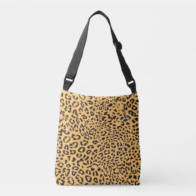 Bolso Cruzado Textura de leopardo (Anverso)