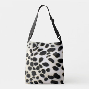 Bolso Cruzado Textura Personalizar dálmata en blanco y negro