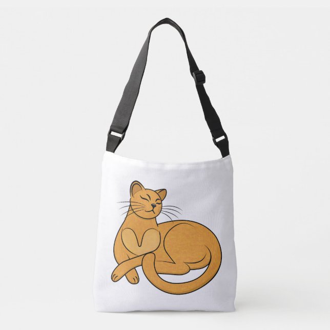Bolso Cruzado The Yellow Cat (Anverso)