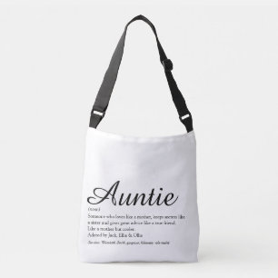 Bolso Cruzado Tía Definición Cita Escritura Tipográfica Chic
