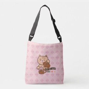 Bolso Cruzado tiempo de té de gato y conejo