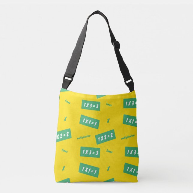 Bolso Cruzado Tiempos de aprendizaje amarillo (Anverso)