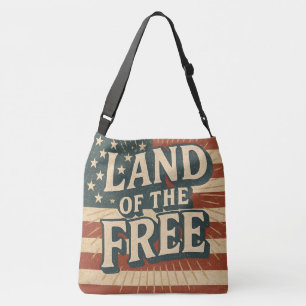 Bolso Cruzado Tierra Vintage de los Libres Día de la Independenc