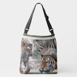 Bolso Cruzado Tiger Giraffe Zebra Lovers
