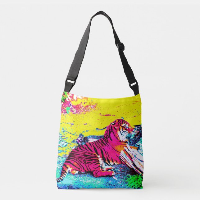 Bolso Cruzado Tigre brillante (Anverso)