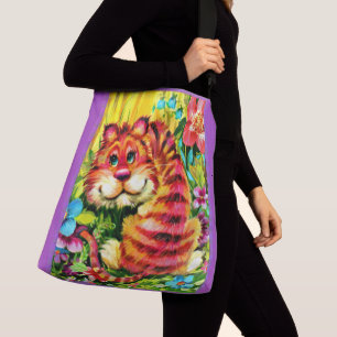 Bolso Cruzado tigre colorido