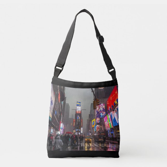 Bolso Cruzado Times Square lluvioso (Anverso)