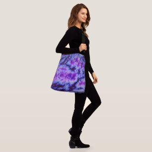 Bolso Cruzado Tintes en tonos azules y púrpura