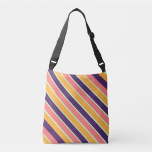 BOLSO CRUZADO TIRA AMARILLA ROSA ROSA PURPLE