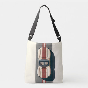 Bolso Cruzado Tira minimalista de coche de carreras retro