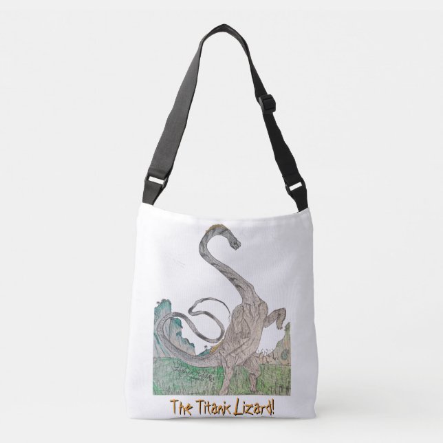Bolso Cruzado Titanosaurus Crossbody Bag The Titanic Lizard! (Anverso)