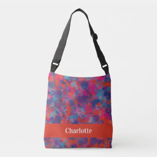 Bolso Cruzado Toalla De Baño Rojo, Azul Y Rosa