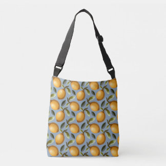 Bolso Cruzado Toalla de té con patrón de limón Mediterráneo Cítr
