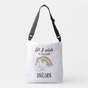 Bolso Cruzado Todo lo que deseo es una Unicornio