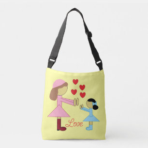 Bolso Cruzado Todos los niños necesitan amor: amarillo