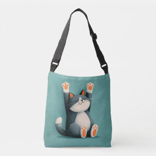Bolso Cruzado Tomador de siestas profesional Gato divertido durm