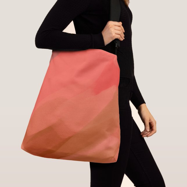 Bolso Cruzado Tonos rosados de rubor (Detalle)