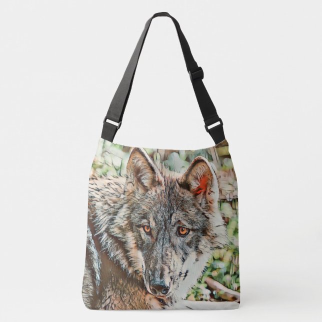 Bolso Cruzado toony wolf (Anverso)