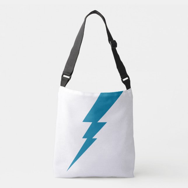Bolso Cruzado Tornillo relámpago azul (Anverso)