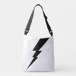 Bolso Cruzado Tornillo relámpago negro