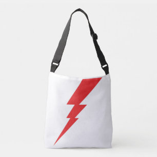 Bolso Cruzado Tornillo relámpago rojo